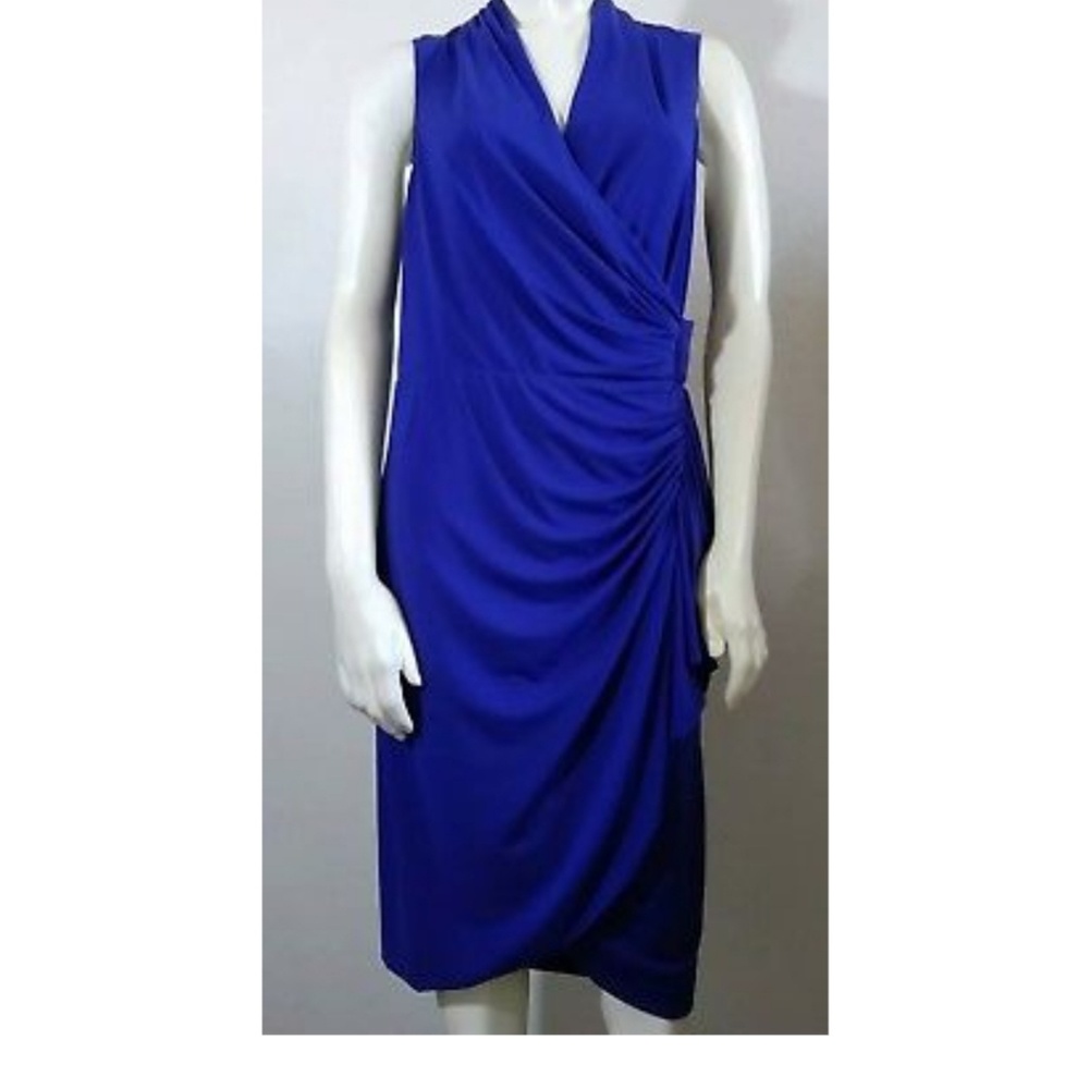 Antonio melani purple wrap dress